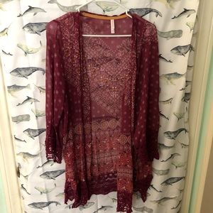 Maroon Kimono •Size XL/XXL•